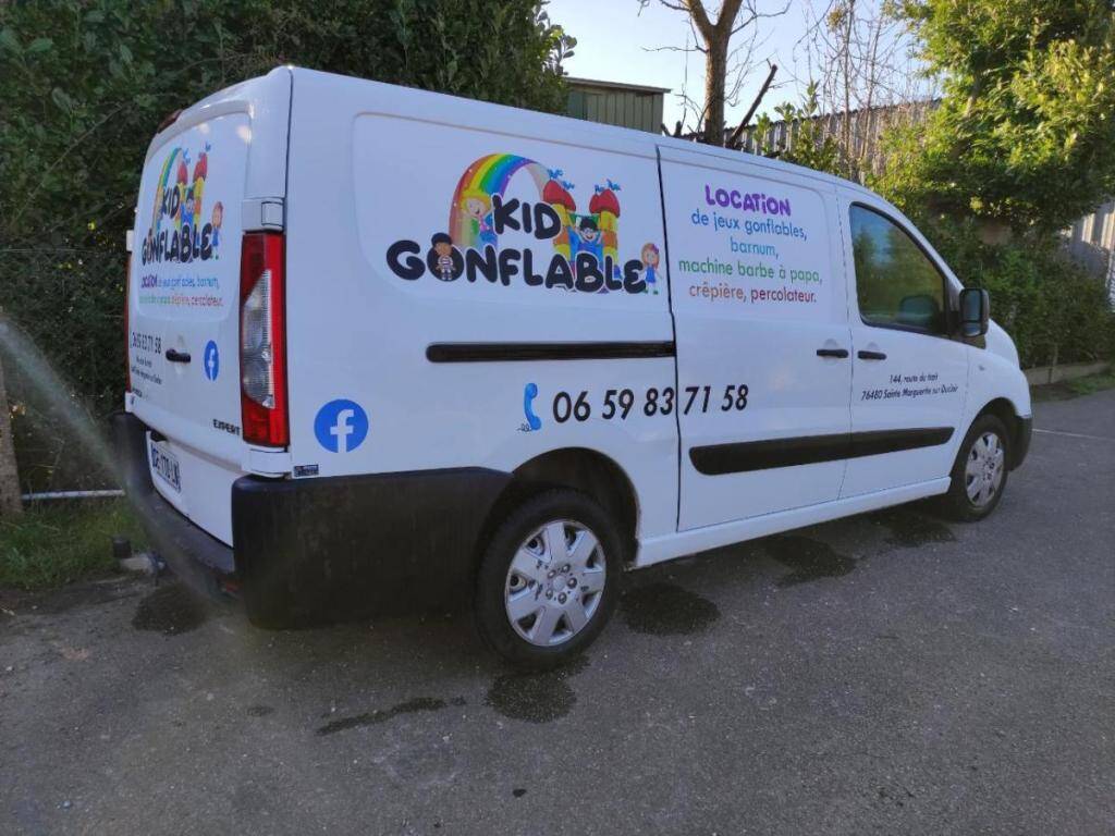 Décoration véhicule pour Kid Gonflable - Flan du véhicule
