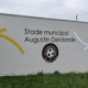 Réalisation d'une enseigne pour stade - Vue de face